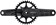 Samox Silver DH-1 Crankset - 160mm, 3-Bolt Direct Mount 34t Chainring, 28.99mm Aluminum Spindle, Black