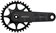 Samox Silver DH-1 Crankset - 160mm, 3-Bolt Direct Mount 34t Chainring, 28.99mm Aluminum Spindle, Black