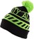 All-City Sleddin' Hat: Black/Lime Green, One Size 