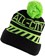 All-City Sleddin' Hat: Black/Lime Green, One Size 