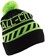 All-City Sleddin' Hat: Black/Lime Green, One Size 