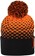 45NRTH Last Light Pom Hat - Orange/Black, One Size 
