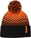 45NRTH Last Light Pom Hat - Orange/Black, One Size 