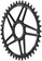 Wolf Tooth Elliptical Direct Mount Chainring - 40t, RaceFace/Easton CINCH Direct Mount, 3mm Offset, Drop-Stop, Flattop Compatible, Black