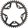 Wolf Tooth 110 BCD Cyclocross and Road Chainring - 42t, 110 BCD, 5-Bolt, Drop-Stop, 10/11/12-Speed Eagle and Flattop Compatible, Black