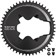 Wolf Tooth Aero Direct Mount 1x Chainring - 50t, 4-Bolt, Drop-Stop ST, Compatible with Shimano Dura-Ace R9200/R9200-P Only, Black