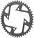 Full Speed Ahead Ebike MegaTooth Chainring for Bosch Gen 4 - 46t, 104 BCD, 4-Bolt, Aluminum, Black