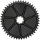 Wolf Tooth Aero Direct Mount Chainring - 48t, Direct Mount SRAM 8-Bolt, Drop-Stop B, Black