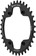 Wolf Tooth 96 BCD Chainring - 34t, 96 Asymmetric BCD, 4-Bolt, For Shimano Cranks, Use 12-Speed Hyperglide+ Chain, Black