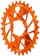 Wheels Manufacturing Direct Mount Chainring - 30t, SRAM 3-Bolt Direct Mount, 3mm Offset, T-Type Chain Compatible, Orange