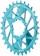 Wheels Manufacturing Direct Mount Chainring - 30t, SRAM 3-Bolt Direct Mount, 3mm Offset, T-Type Chain Compatible, Teal