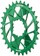 Wheels Manufacturing Direct Mount Chainring - 30t, SRAM 3-Bolt Direct Mount, 3mm Offset, T-Type Chain Compatible, Green