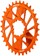 Wheels Manufacturing Direct Mount Chainring - 32t, SRAM 3-Bolt Direct Mount, 3mm Offset, T-Type Chain Compatible, Orange