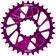 Wheels Manufacturing Direct Mount Chainring - 32t, SRAM 3-Bolt Direct Mount, 3mm Offset, T-Type Chain Compatible, Purple