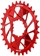 Wheels Manufacturing Direct Mount Chainring - 30t, SRAM 3-Bolt Direct Mount, 3mm Offset, Compatible with Hyperglide+ Chain, Red
