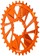 Wheels Manufacturing Direct Mount Chainring - 34t, SRAM 3-Bolt Direct Mount, 3mm Offset, Compatible with Hyperglide+ Chain, Orange