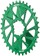 Wheels Manufacturing Direct Mount Chainring - 34t, SRAM 3-Bolt Direct Mount, 3mm Offset, Compatible with Hyperglide+ Chain, Green