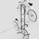 Delta 4-Bike Free Standing Rack With Basket