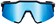 100% Speedcraft Sunglasses - Matte Black, HiPER Blue Multilayer Mirror Lens






