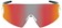 Optic Nerve FixeBLAST Sunglasses - Shiny Crystal Clear, Smoke Lens with Red Mirror