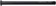 WHISKY No.9 Thru Bolt - 15mm, 198mm, P1.5, TL12, Black 