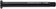 WHISKY No.9 Thru Bolt - 12mm, 123mm, P1.5, TL12, Black 