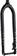 Surly Dinner Fork - 29", 15x110mm Thru-Axle, 1-1/8" Straight Steerer, 485mm Axle to Crown, Steel, Black 