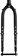 Surly Midnight Special 650b Fork 1-1/8" 50mm Offset, Black 