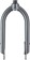 Benno RemiDemi Replacement Fork - Aluminum, 2020-2021, QR, 20", Post Mount, Anthracite 