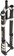 Manitou Dorado Pro Suspension Fork - 29", 203 mm, 20 x 110 mm, 57 mm Offset, Straight Steerer, Black/Carbon, Gen 2