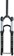Manitou Circus Comp Suspension Fork - 26", 100 mm, 20 x 110 mm, 41 mm Offset, Gloss Black, Straight Steer