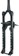 Manitou Machete Suspension Fork - 29", 100 mm, 15 x 110 mm, 44mm Offset, Matte Black