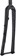 Ritchey WCS Carbon Brevet Road Fork - 700, 12 x 100mm Thru-Axle, Straight Steerer, Flat Mount, Matte Carbon