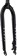 Surly Cocktail Fork - 27.5", QRx100mm, 1-1/8" Straight Steerer, 420mm Axle To Crown, Steel, Black