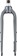 Benno Boost Replacement Fork - Aluminum, 2022+, Thru-Axle, 24", Post Mount, Anthracite 