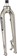 Benno Boost Replacement Fork - Aluminum, 2022+, Thru-Axle, 24", Post Mount, Titanium Gray 