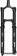 Marzocchi Bomber Z1 Suspension Fork - 27.5", 180 mm, QR15 x 110 mm, 44 mm Offset, Shiny Black, Grip, Sweep-Adj 