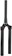 RockShox Crown/Steerer/Uppertube Assembly - Pike DJ Solo Air, 26", 40mm Offset, Aluminium Taper Steerer, 0.5mm Thread Pitch, B1, Bla ck