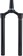 RockShox Crown/Steerer/Upper Tube, Lyrik B1-C1/Yari A1-B1, DebonAir, 27.5"/29"/27.5+, 15 x 110, 42mm Offset, Diffusion Black (No Gra dient