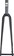 Ritchey WCS Carbon Road Disc Fork - 1-1/8", 46mm Rake, Flat Mount , 12mm Thru x 100mm, Black 