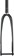 WHISKY No.9 RD Fork - 12mm Thru-Axle, 1-1/4" Tapered Carbon Steerer, Flat Mount Disc, Matte Black 