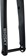 WHISKY No.9 RD Fork - 12mm Thru-Axle, 1-1/4" Tapered Carbon Steerer, Flat Mount Disc, Matte Black 