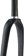 WHISKY No.9 RD Fork - 12mm Thru-Axle, 1-1/4" Tapered Carbon Steerer, Flat Mount Disc, Matte Black 