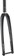 WHISKY No.9 RD Fork - 12mm Thru-Axle, 1-1/4" Tapered Carbon Steerer, Flat Mount Disc, Matte Black 