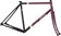 All-City Gorilla Monsoon Frameset - 650b, Steel, Charred Berry, 49cm 