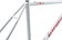 Ritchey Swiss Cross Frameset - 700c, Steel, White, X-Large 