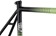 All-City Zig Zag Frameset - 700c, Steel, Honeydew Bling, 46cm 