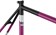 All-City Big Block Frameset - 700c, Steel, Midnight/Frost/Violet, 49cm






