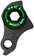 Wheels Manufacturing Universal Derailleur Hanger - 404-9, For Frames designed to accept SRAM UDH, Black/Green 