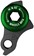 Wheels Manufacturing Universal Derailleur Hanger - 487-9, For Trek ABP MTB Frames designed to accept SRAM UDH, Black/Green 